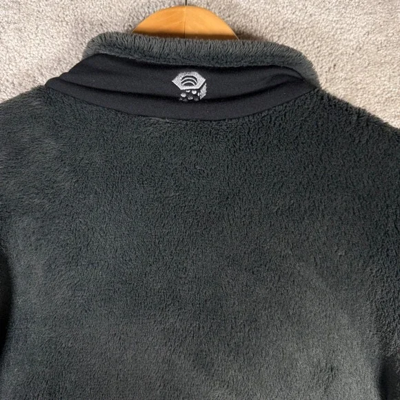 Mountain Hardwear Men's XXL Fleece Jacket Full Zip Dark Gray Polartec Outdoor - Picture 9 of 10